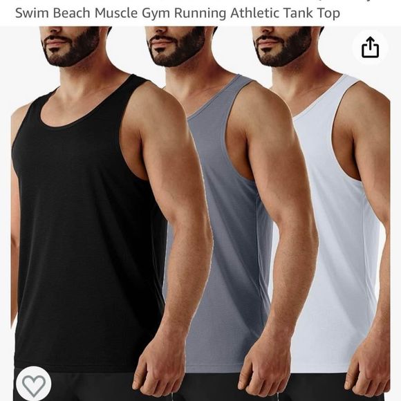 URBEST Other - 3 Mens Sleeveless Athletic Tanks